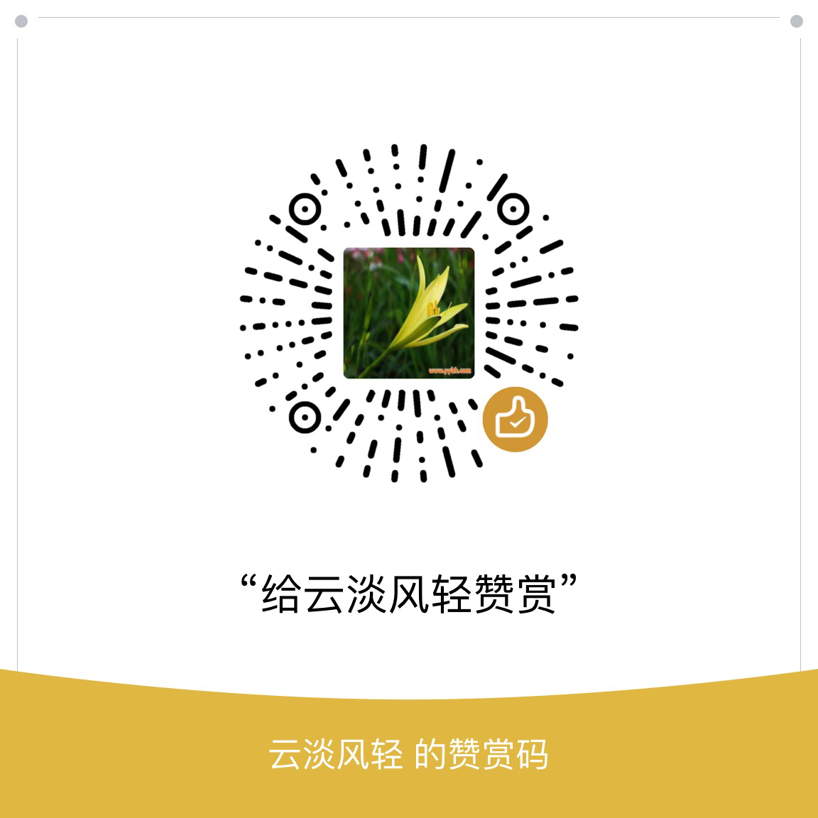 我的赞赏码